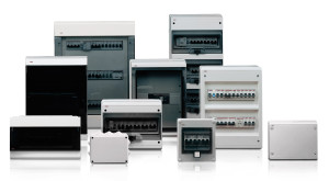 TEKFOR Корпус пластиковый ЩРН-П-36 IP41 черная прозрачная дверь IEK