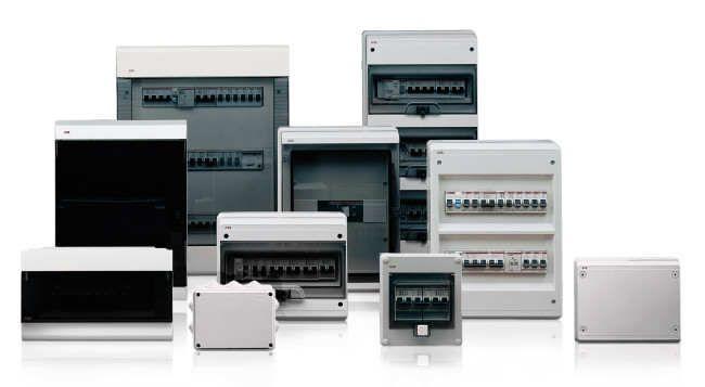 TEKFOR Корпус пластиковый ЩРН-П-36 IP41 черная прозрачная дверь IEK